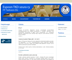 teamespoo.com: Espoon TKD-seura ry
Espoon TKD-seura ry:n www-sivut. Tietoa seuran toiminnasta ja Taekwon-Dosta.