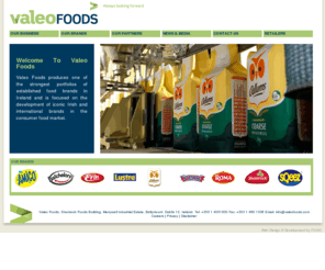 valeofoods.com: Welcome To Valeo Foods | Valeo Foods
Valeo Foods is a leading consumer foods business, specialising in food manufacturing,  sales and marketing of well established Irish food brands. Valeo Foods was formed with the merger of Batchelors and Origin Foods. The company sources a wide range of food commodities from around the world including wheat, tuna, beans, juice and pasta among many others.  The head office is located in Dublin and operates a number of manufacturing sites around the country including Cabra, Ballymount and Portarlington.ervices for leading brand manufacturers.  Valeo Foods is backed by CapVest Limited, a leading European investment group, and Origin Enterprises plc the quoted Irish agri-nutrition and food group, two companies with a strong track record in the food sector.