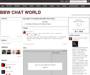 bbwchatworld.com: BBW Chat Sites Directory Listinga
BBW CHAT, BBW SOCIAL NETWORKING, BBW BASH LISTINGS,