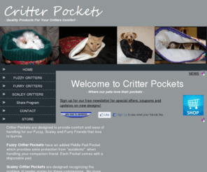 critterpockets.com: Burrow Bags for pets are called Critter Pockets
Critter Pockets provides comfortable nesting or burrowing beds for pets and convenience and peace of mind for their owners.  All fuzzy pockets are lined with a minky soft fleece that accents each unique design.