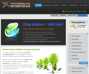 nr1web.no: Nr1web.no totalleverandør av web tjenester!
Nr1Web.no Leverer enkle web løsninger for alle! Rimelige hjemmesider og webdesign for alle. Vi er eksperter på joomla hjemmesider!