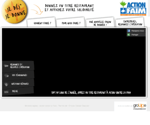 jedej-jedonne.org: Je déj, je donne
Action contre la Faim