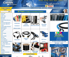 cablek.com: Cablek - Computer Cables, Audio Video Cables, Network, HDMI, DVI, USB Cables, Fiber Optic Cables
Cablek Computer Cables, Audio Video Cables, Network, HDMI, DVI, USB Cables, Fiber Optic Cables