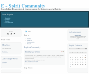 espiritcommunity.com: Espirit Community
Joomla! - the dynamic portal engine and content management system