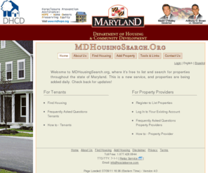 mdhousingsearch.org: MDHousingSearch.org - Socialserve.com
Affordable housing, accessible housing - We develop and support affordable housing database listings in multiple states - bilingual site and call center