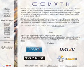ccmath.com: CCmath: call center optimization
workforce