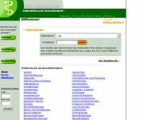 mein-heilpraktiker.de: Mein Heilpraktiker - Startseite
Heilpraktiker-Suchmaschine. Hier finden Sie endlich den richtigen Heilpraktiker zur Behandlung Ihrer Erkrankung. - Auswahl nach Behandlungsmethode und Postleitzahl.