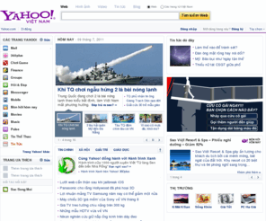 yahooviet.com: Yahoo! Việt Nam
Chào mừng bạn đến với Yahoo!, trang chủ được nhiều người vào xem nhất trên thế giới. Nhanh chóng tìm ra những gì bạn đang cần tìm, giữ liên lạc với bạn bè và luôn nắm bắt những thông tin và tin tức mới nhất.