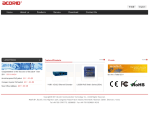 acorid.com: ACORID Communication Technology Co., Ltd
ACORID Communication Technology Co., Ltd