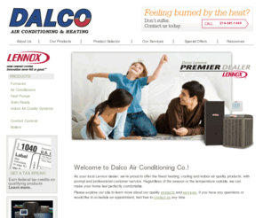 dalcoac.com: Dalco Air Conditioning Co.
			: Your Lennox Dealer
