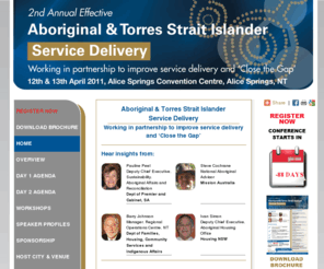 indigservicedelivery.com: Aboriginal & Torres Strait Islander >> Home
Working in partnership to improve service delivery and ‘Close the Gap’