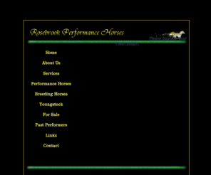 rosebrook.com.au: Home
Rosebrook Performance Horses. Producers of quality performance horses for dressage, eventing and show-jumping.