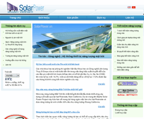 solarpower.vn: Năng lượng mặt trời | Kỹ thuật và ứng dụng | Hệ thống thiết bị sử dụng điện năng lượng mặt trời | Pin mặt trời | Máy phát điện năng lượng mặt trời
Năng lượng mặt trời - Kỹ thuật và ứng dụng - Các hệ thống thiết bị sử dụng năng lượng mặt trời