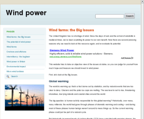 wind.co.uk: Wind farms: the Big Issues | Wind power
 