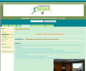 corporacionsesar.com: www.corporacionsesar.com
Sociedad estratégica: clientes, proveedores y colaboradores.
Asesoria, Consultoria, implementación y organización de Almacenes. Mantenimiento y Servicios Generales, Albañileris, Pintura, Carpinteria y Gasfiteria; Catering, Eventos y recepciones.