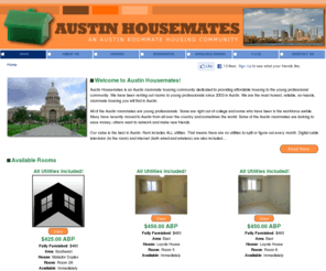 austinroommatehousing.com: An Austin Roommate Housing Community - Austin Housemates | HOME
Austin Housemates is your place to look for affordable housing in Austin TX. Each place is rented by the room and all utilities are included!.