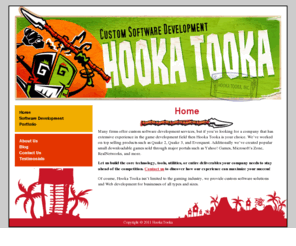 hookatooka.com: hookatooka.com - Home
Hooka Tooka - Atlanta-based software and Web contracting