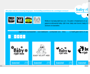 babyaanboord.com: babyrijdtmee.be | gepersonaliseerde baby stickers
Baby rijdt mee - Gepersonaliseerde babystickers