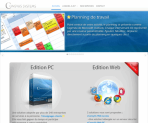 consylis-systems.fr: logiciel services a la personne incluant planification, gestion commerciale et facturation
logiciel de planification, de gestion commerciale, logiciel de facturation et logiciel de gestion des ressources humaine pour les societes de services a la personne