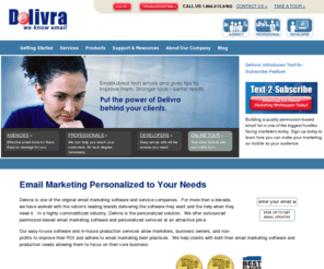 delivra.com: Email Marketing Software and Services | Delivra - We Know Email
Delivra provides world-class email marketing services. Get your free situation analysis today!