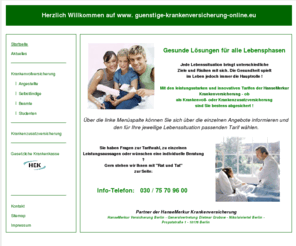 guenstige-krankenversicherung-online.eu: Private Krankenversicherung der HanseMerkur
Die passende Krankenversicherung für Jeden - leistungsstark und günstig !