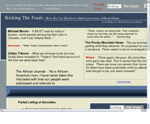 kickingthetrade.com: Kicking The Trade:From Unethical to Illegal Car Business Tactics
Car Business and how they are partially to blame for the  decline of our economy