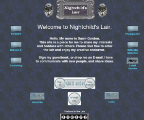 nightchildslair.net: nightchildslair
Nightchild's Lair is a place for me to share my hobbies and interests.