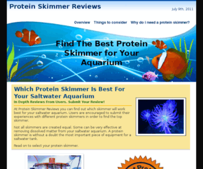proteinskimmerreviews.com: Protein Skimmer Reviews
Protein Skimmer Reviews
