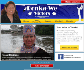 votevictors.com: Ponka-We Victors for Kansas House
Ponka-We Victors for Kansas House of Representatives.