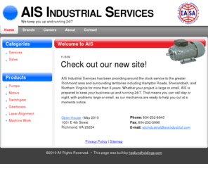 aisindustrial.com: AIS Industrial Services
AIS Insdustrial Services is committed to keeping your business up and running 24/7. Call today to find out how we can save you time and money.