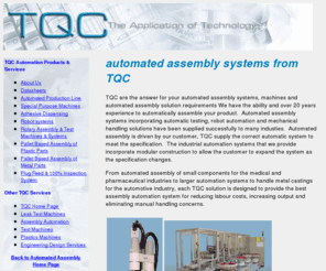 automatedassembly.co.uk: Information Resource in Support of Medical Device Technology Article by TQC Ltd, June 2006
Supporting webspace for Leak Testing article by TQC Ltd in Medical Device Technology, MDT, Magazine June 2006