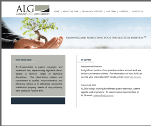 alg-ip.com: ALG: Growing and Protecting Your Intellectual Property
Utah's premiere intellectual property law firm specializing in patent, copyright and trademark law, representing high-tech clients across a diverse range of technical disciplines.