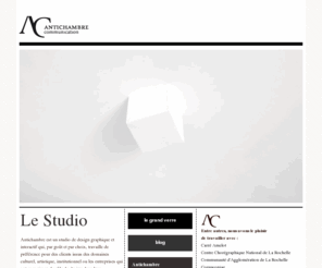 antichambre.net: Antichambre Communication - Studio de design graphique - La Rochelle
