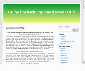 gruene-uni-kassel.de: Grüne Hochschulgruppe Kassel
Grüne Hochschulgruppe Kassel