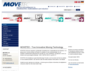 movetec.dk: MOVETEC forside
Præsentation af MOVETECs nyheder og oversigt over sitet