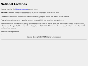 national-lotteries.com: National Lotteries
National Lotteries