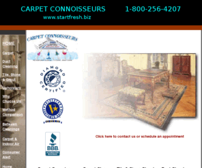 startfresh.biz: Carpet Connoisseurs : Carpet Cleaners, Tile & Stone Cleaning, Duct Cleaning
Carpet cleaning specialists in Walnut Creek, San Ramon, Danville, Alamo, Pleasanton, Lafayette, Contra Costa and Alameda Counties.