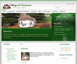 thomson-il.com: Village of Thomson
The Village of Thomson is part of Carroll County located in northern Illinois.