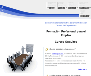 cceformacion.org: Cursos Gratis de Formacion Continua. Confederacion Canaria de Empresarios.
