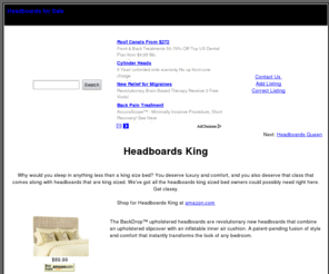 headboardsforsale.com: Headboards King: King sized headboards
The best headboards king sized bed owners could imagine are all right here. Get a new headboard today.