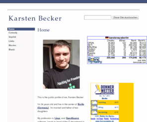 karsten-becker.info: Karsten Becker
Private homepage of Karsten Becker.