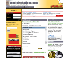 medicinehatjobs.com: medicinehatjobs.com: Medicine Hat Jobs & Employment (Alberta)
Your Employment Search Network .  Find thousands of great jobs and employment information for Medicine Hat.  Post your resume online for free.  Employers can post job openings and search our vast resume database full of applicant information.