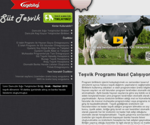 suttesvik.com: Süt Teşvik - Birliklere Yönelik Süt Teşvik Programı
Süt Teşvik - Devlet teşvik yardımı kapsamında birlik ve yetiştiricilere yönelik süt, buzağı, anaç, teşvik dağıtımı ve hesaplama programı.