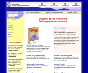 astromind.com: Astromind Self Improvement
Astromind self improvement directory is the leading review site for the very best self improvement tools and techniques.