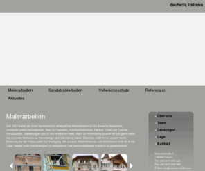 psenner-kofler.com: Malerarbeiten - Psenner Kofler  Malerarbeiten und Sandstrahlarbeiten  Tramin
