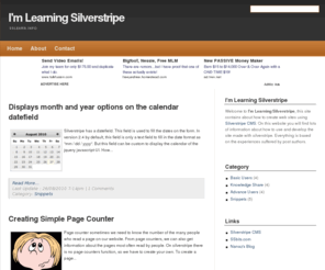 sslearn.info: Home - I'm Learning Silverstripe
This site contains about how to create web sites using Silverstripe CMS. On this website you will find lots of information about how to use and develop the site made with silverstripe.