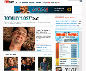 totally-lost.com: Totally 'Lost' | Photos, Video, News | EW.com
Your source for ''Lost'' spoilers, news, recaps, theories from Doc Jensen, exclusive video, photos, trivia and more.