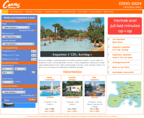canvasholidays.nl: Canvas Holidays | Luxe kampeervakanties op de beste campings van Europa
Luxe stacaravans, bungalowtenten en chalets op de beste campings in Europa. Boek nu uw kampeervakantie bij Canvas Holidays.