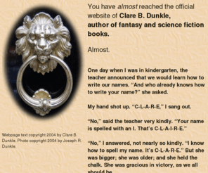 clairedunkle.com: NON-Website of Clare B. Dunkle
Website of Claire B. Dunkle