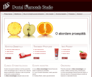 ddsdental.ro: Clinica Stomatologica Dental Diamonds Studio
Clinica Stomatologica Dental Diamonds Studio ofera servicii stomatologice de cel mai inalt nivel. Puteti face on-line programari la consultatie.